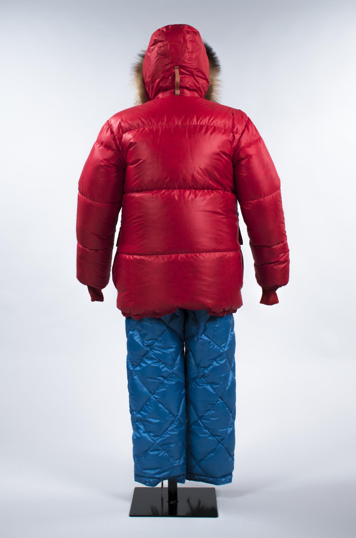 Mt. Everest Parka with wolverine fur muff and pants, 1967 – Museum